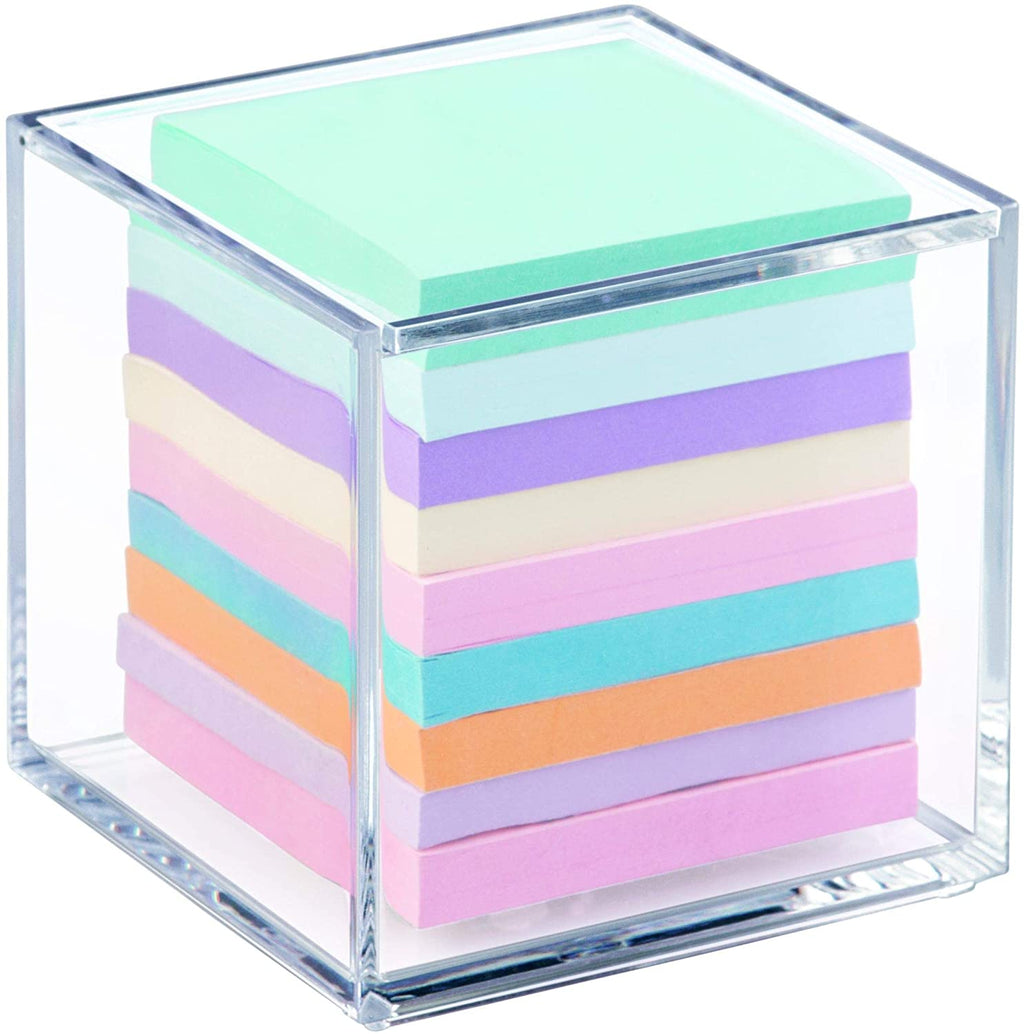 iDesign – Organizer box with Lid Clarity – 10.2x10.2x10.2 – – detail view 6