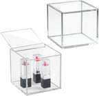 iDesign – Organizer box with Lid Clarity – 10.2x10.2x10.2 – – detail view 5