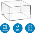 iDesign – Organizer box with Lid Clarity – 15.2x15.2x10.2 –