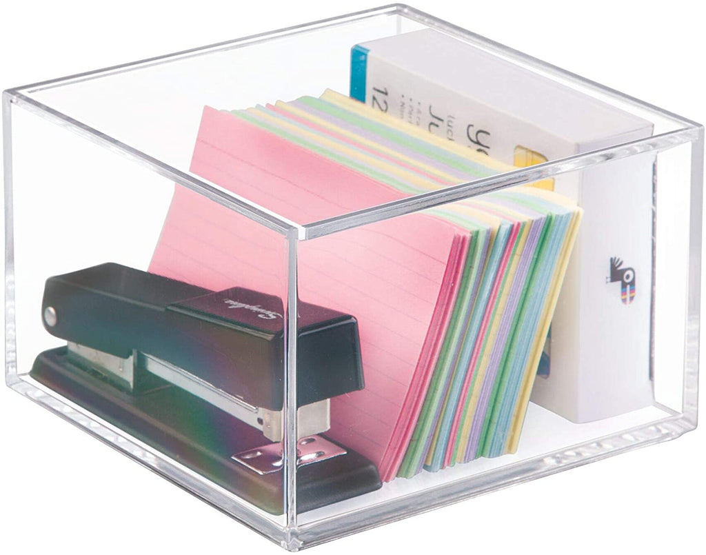 iDesign – Organizer box with Lid Clarity – 15.2x15.2x10.2 – – detail view 4