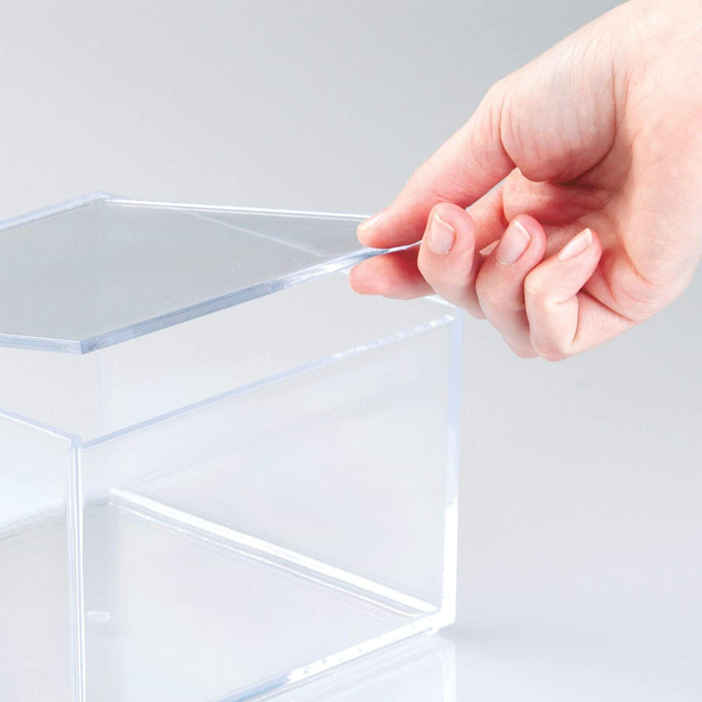 iDesign – Organizer box with Lid Clarity – 15.2x15.2x10.2 – – detail view 7