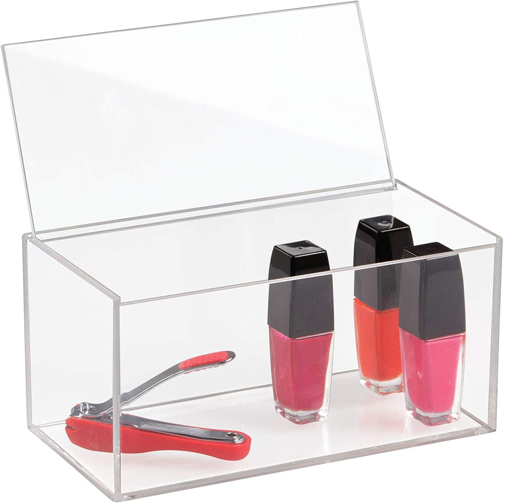 iDesign – Organizer box with Lid Clarity – 20.3x10.2x10.2 – – detail view 3