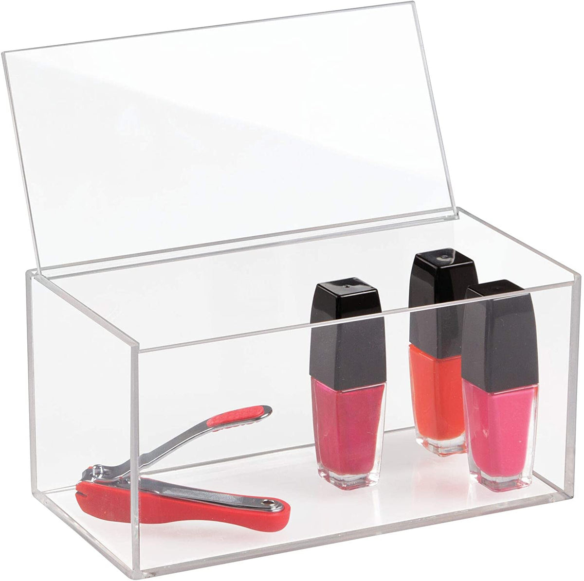 iDesign – Organizer box with Lid Clarity – 20.3x10.2x10.2 – – detail view 3