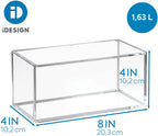 iDesign – Organizer box with Lid Clarity – 20.3x10.2x10.2 – – detail view 2