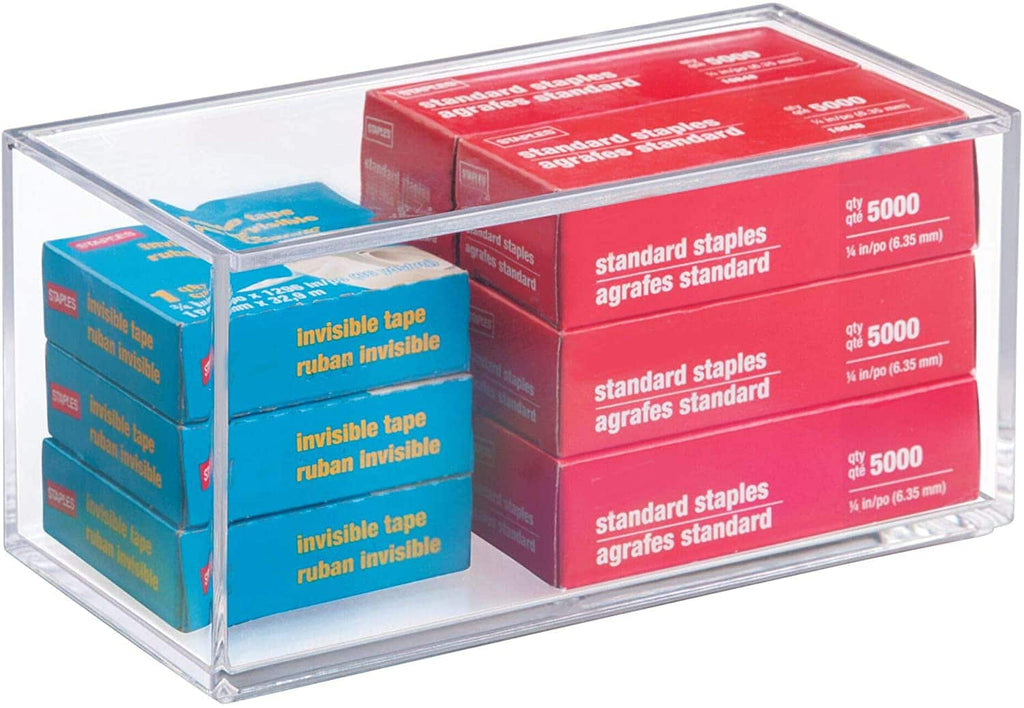 iDesign – Organizer box with Lid Clarity – 20.3x10.2x10.2 – – detail view 4