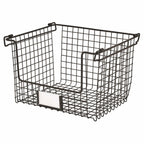iDesign – Steel basket large black – Classico – 91007EU