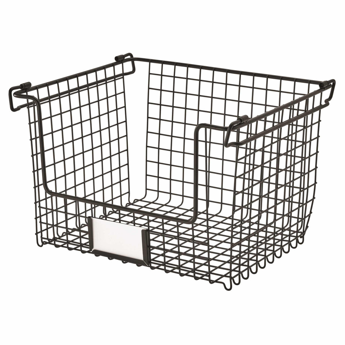 iDesign – Steel basket large black – Classico – 91007EU