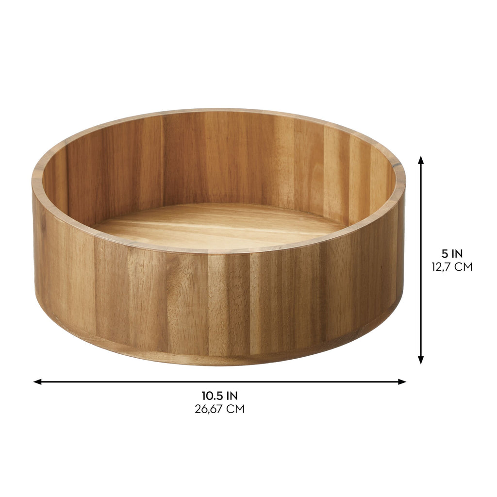 iDesign – Acacia Lazy Susan 27 cm – 40056 – detail view 2