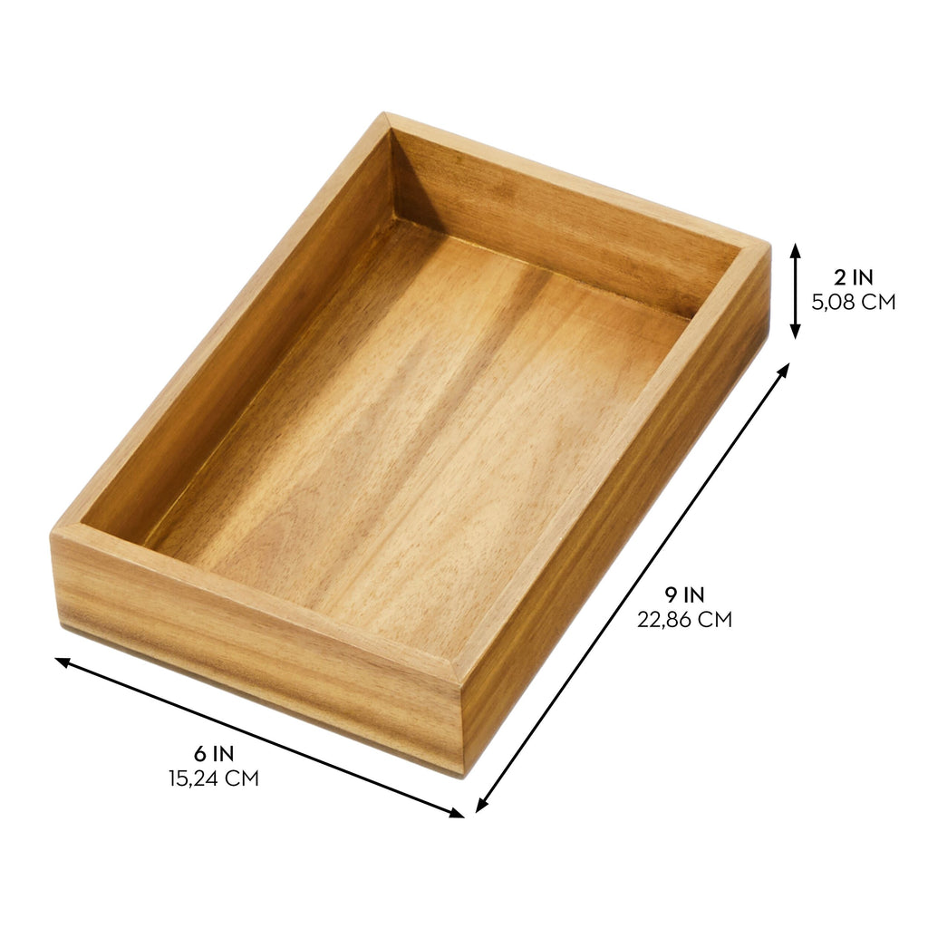 iDesign – Acacia drawer organizer 23x15x5 – 40268 – detail view 2