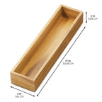 iDesign – Acacia drawer organizer 30.5x7.5x5 – 40271 – detail view 2