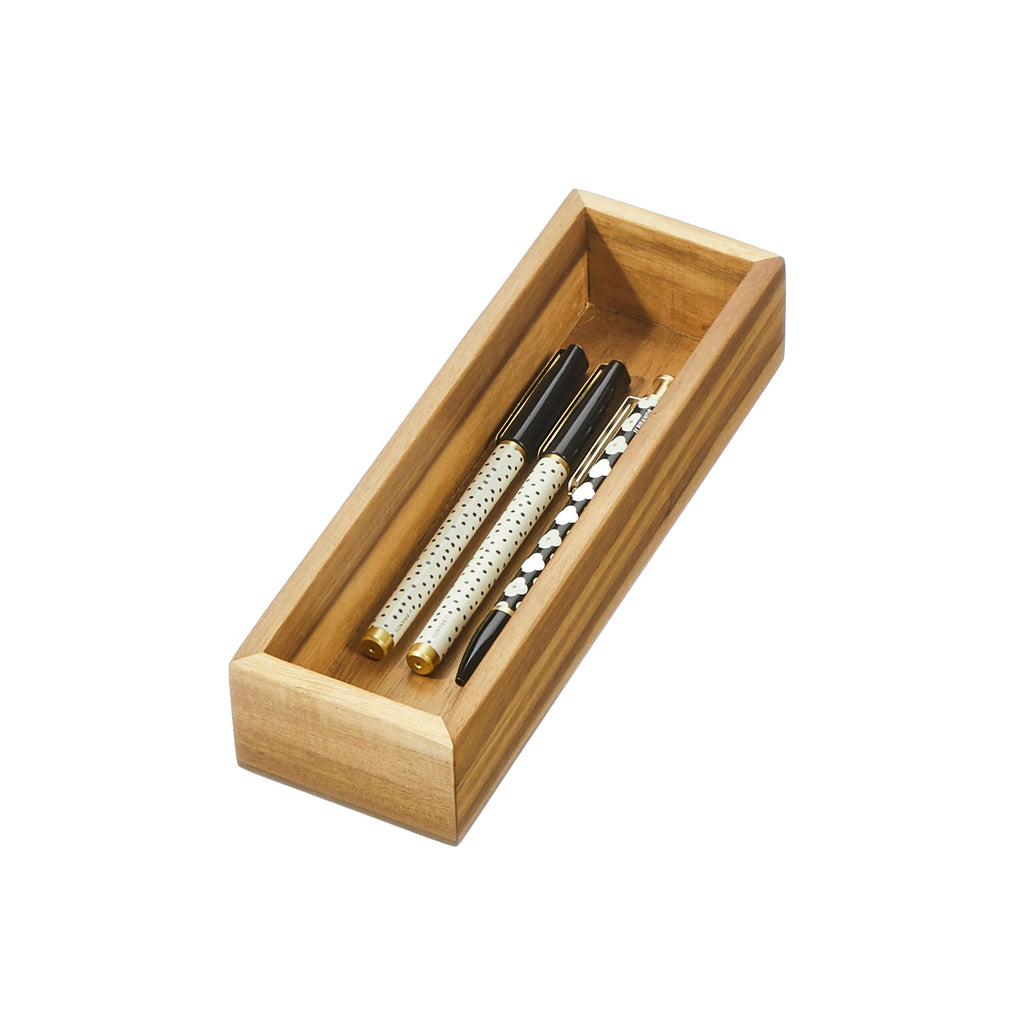 iDesign – Acacia drawer organizer 23x7.5x5 – 40272 – detail view 6