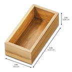 iDesign – Acacia drawer organizer 15x7.5x5 – 40273 – detail view 2
