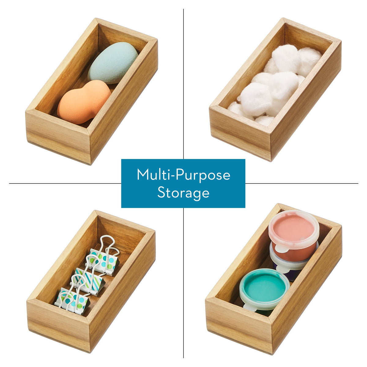 iDesign – Acacia drawer organizer 15x7.5x5 – 40273 – detail view 9