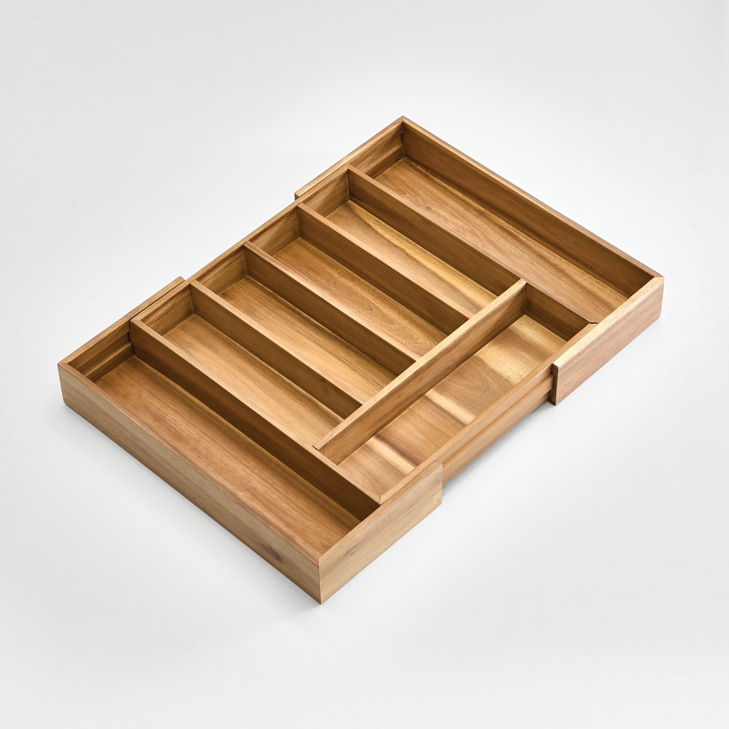 iDesign – Acacia pull-out drawer organizer – 40274 – detail view 11