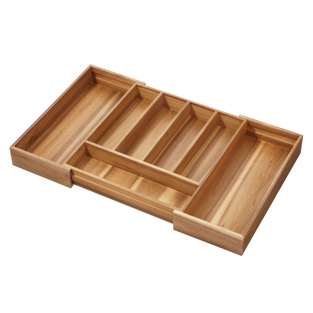 iDesign – Acacia pull-out drawer organizer – 40274 – detail view 4