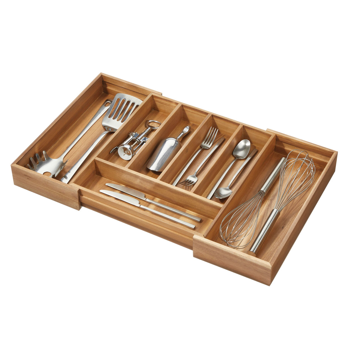 iDesign – Acacia pull-out drawer organizer – 40274 – detail view 8