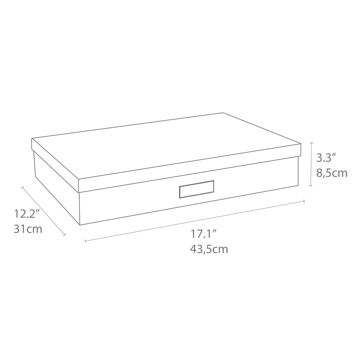 Bigso Box of Sweden – SVERKER – document box A3 – grey 456 – detail view 3