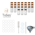 Tidies – Spice jars – Set 12/24 pcs glass spice jars – detail view 2