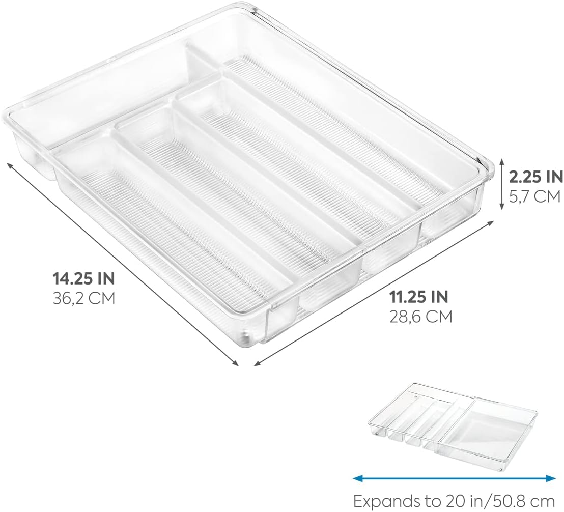 iDesign – Expandable drawer organizer 6 compartments – – detail view 2