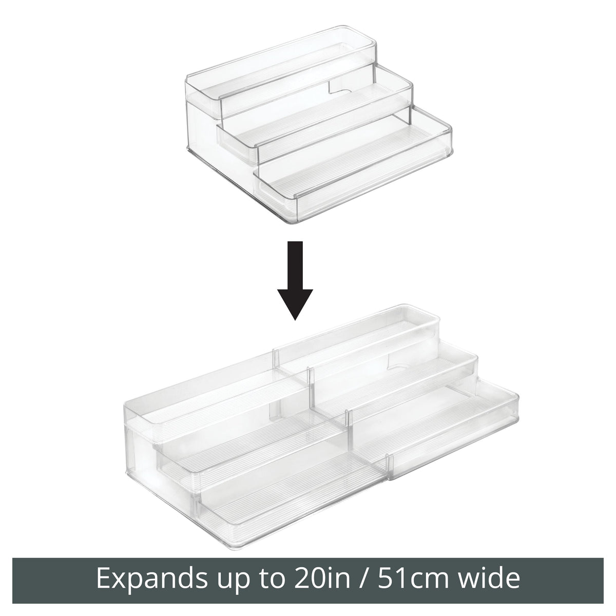 iDesign – Pull-out 3-tiered stand for spice jars – 62239 – detail view 11