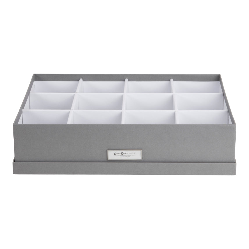 Bigso Box of Sweden – JAKOB – box with 12 – grey – detail view 2