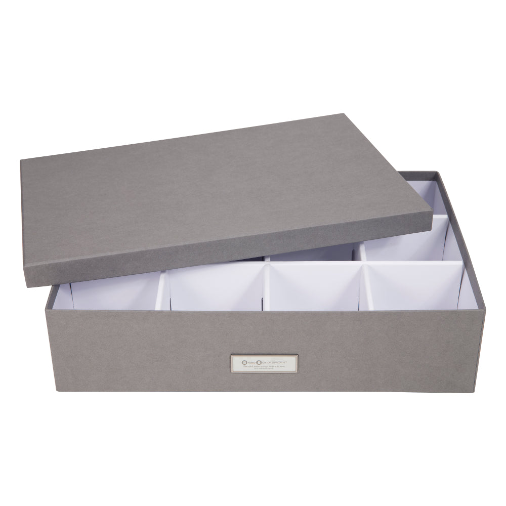 Bigso Box of Sweden – JAKOB – box with 12 – grey – detail view 4