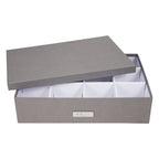 Bigso Box of Sweden – JAKOB – box with 12 – grey – detail view 4
