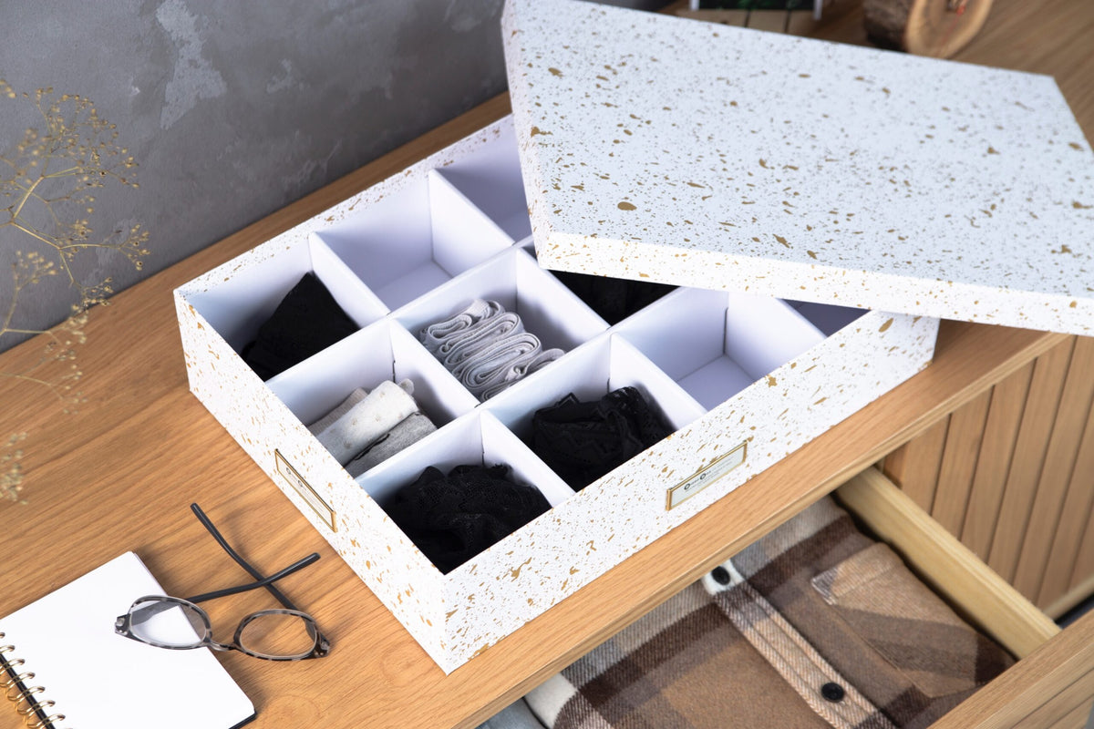 Bigso Box of Sweden – JAKOB – box with 12 – gold – detail view 3