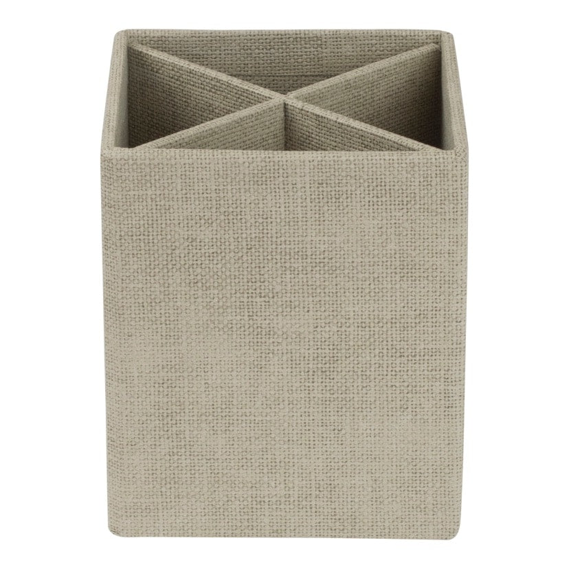 Bigso Box of Sweden – PENNY – holder for pencils – linen – detail view 2