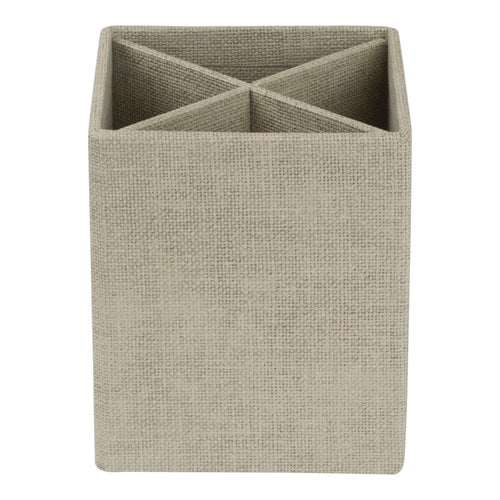 Bigso Box of Sweden – PENNY – holder for pencils – linen – detail view 2