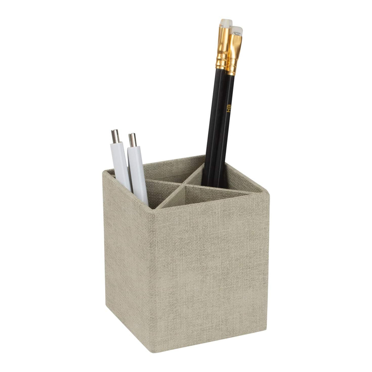 Bigso Box of Sweden – PENNY – holder for pencils – linen – detail view 4