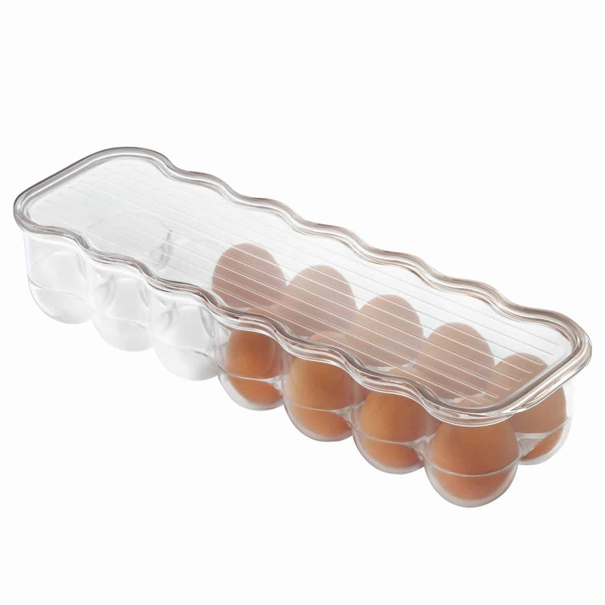 iDesign – Plastic box for eggs for fridge with lid – 70730EU
