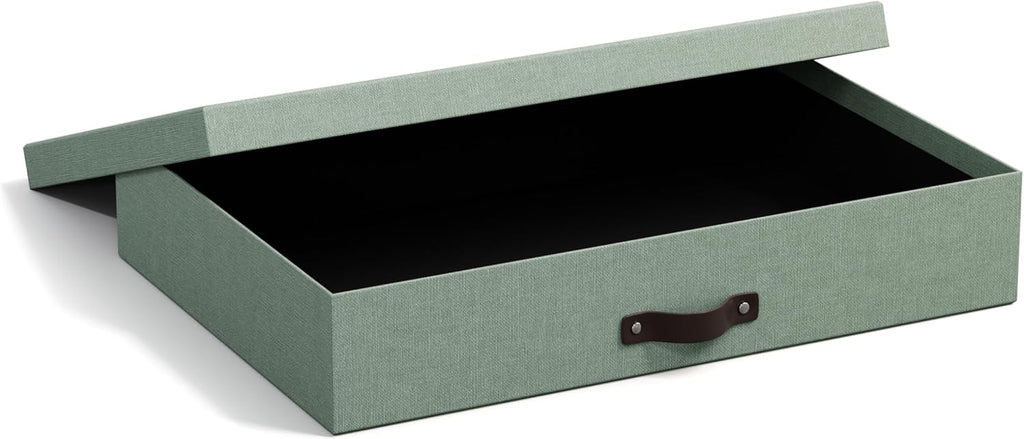 Bigso Box of Sweden – SVERKER – document box A3 – teal – detail view 2