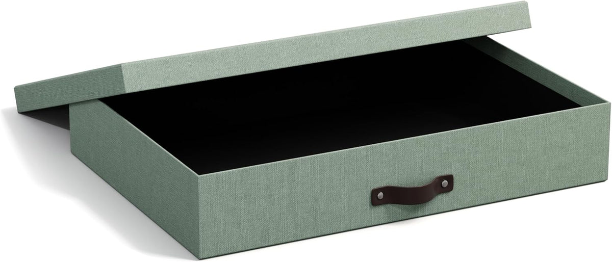 Bigso Box of Sweden – SVERKER – document box A3 – teal – detail view 2