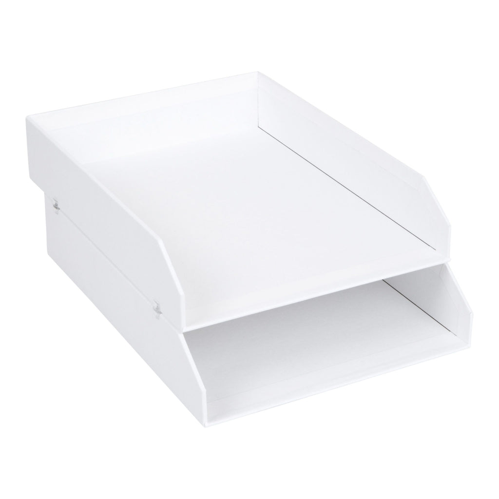 Bigso Box of Sweden – HAKAN – desktop document tray – white – detail view 3