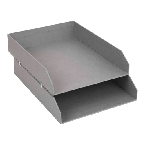 Bigso HAKAN Desktop Document Trays – Light Grey