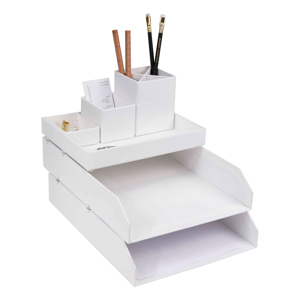 Bigso Box of Sweden – LENA – desk organizer – white – detail view 3