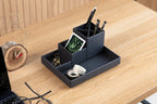 Bigso Box of Sweden – LENA – desk organizer – dark grey – detail view 4