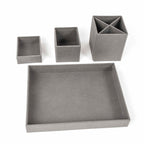 Bigso Box of Sweden – LENA – desk organizer – light grey – detail view 2
