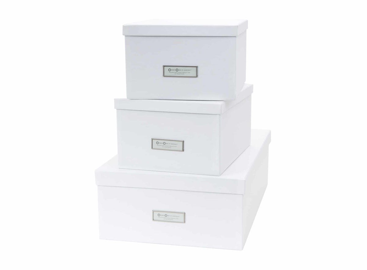 Bigso Box of Sweden – INGE – Set of 3 boxes – white – detail view 3