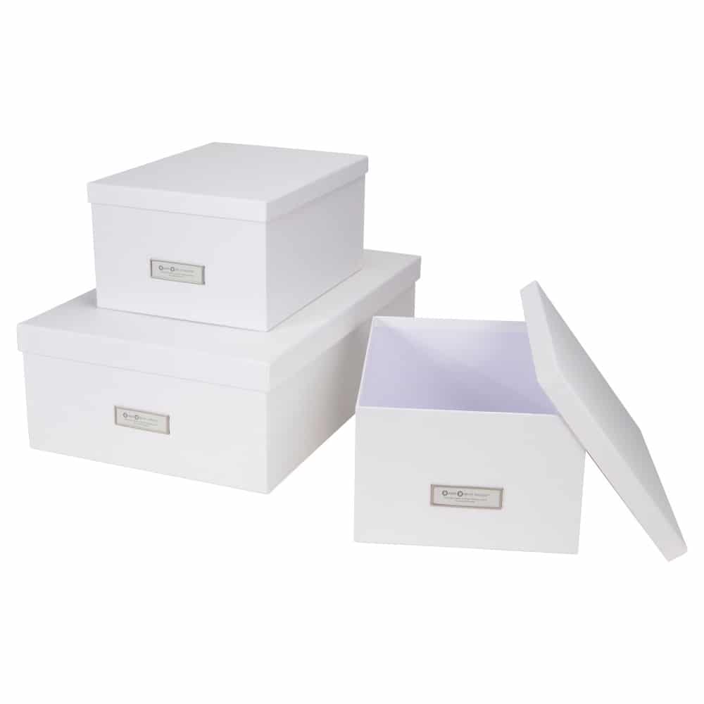 Bigso Box of Sweden – INGE – Set of 3 boxes – white – detail view 4