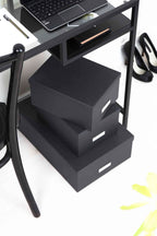 Bigso INGE Set of 3 Document Boxes – Dark Grey – detail view 5