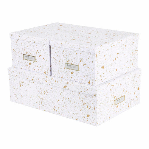 Bigso Box of Sweden – INGE – Set of 3 boxes – gold