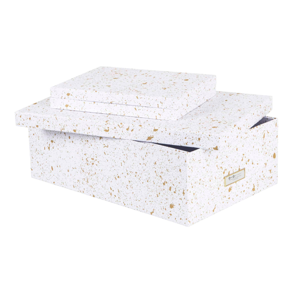 Bigso Box of Sweden – INGE – Set of 3 boxes – gold – detail view 4
