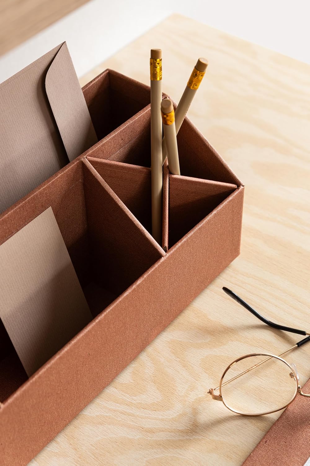 Bigso Box of Sweden – ELISA – desk organizer – sienna – detail view 3