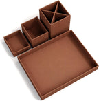 Bigso Box of Sweden – LENA – desk organizer – sienna – detail view 3