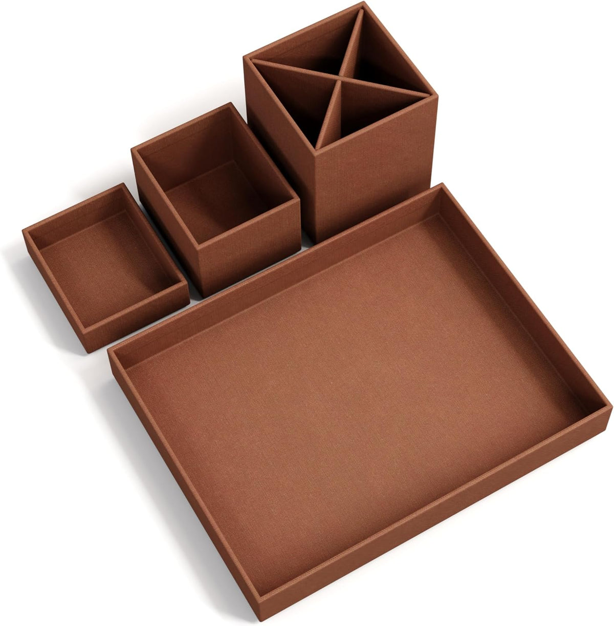 Bigso Box of Sweden – LENA – desk organizer – sienna – detail view 3