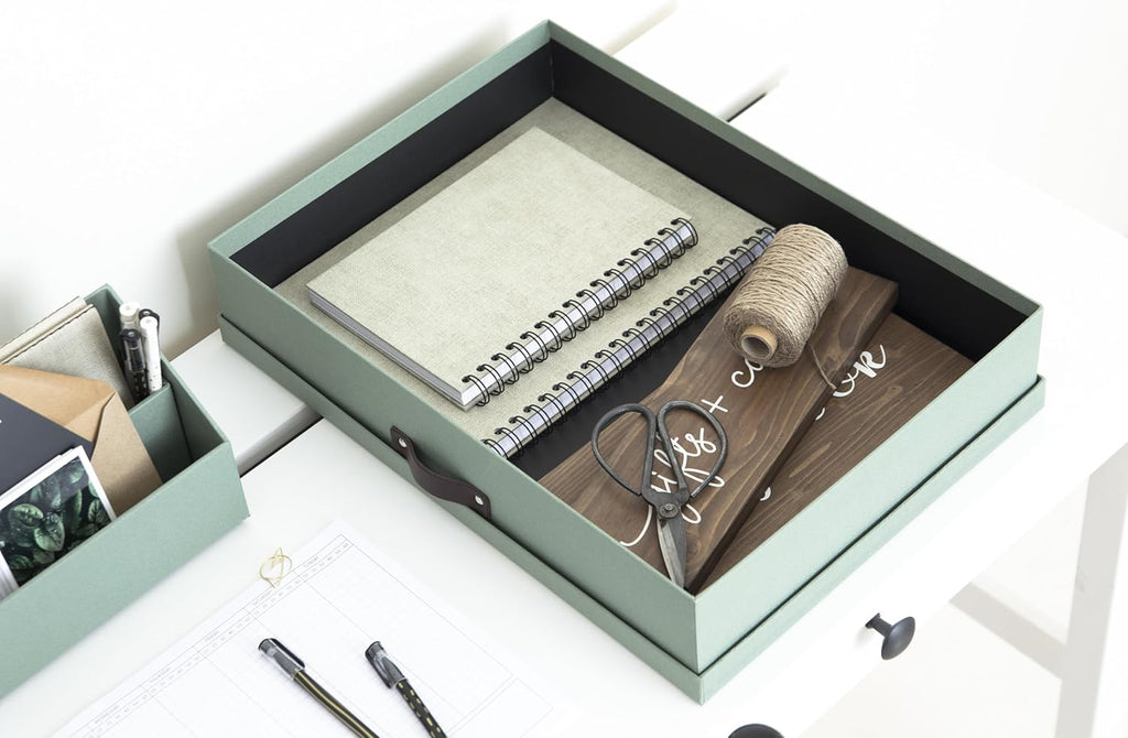 Bigso Box of Sweden – SVERKER – document box A3 – teal – detail view 3