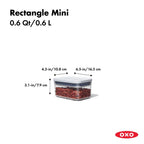 OXO – POP Good Grips Container 0.6 L – rectangle – airtight – detail view 2
