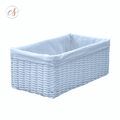 Tidies – White woven basket – L